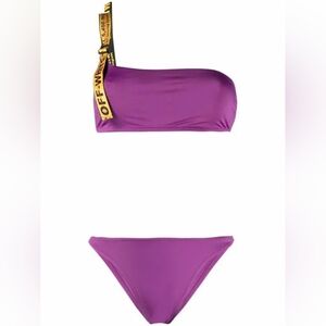 B13. NWT OFF-WHITE INDUSTRIAL STRAP ASYMMETRIC BIKINI SET